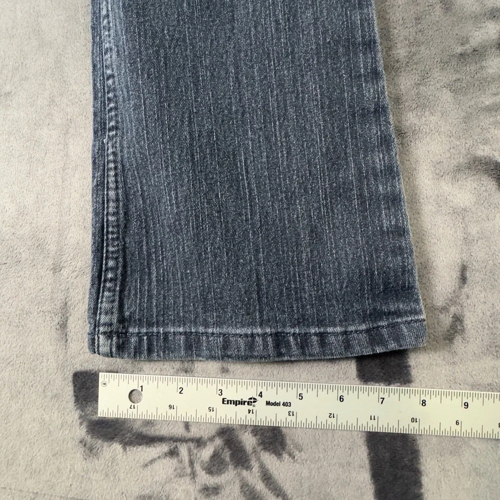 Wrangler Bootcut Jeans Girls Size 16R Dark Blue Pink Contrast Stitching 2707